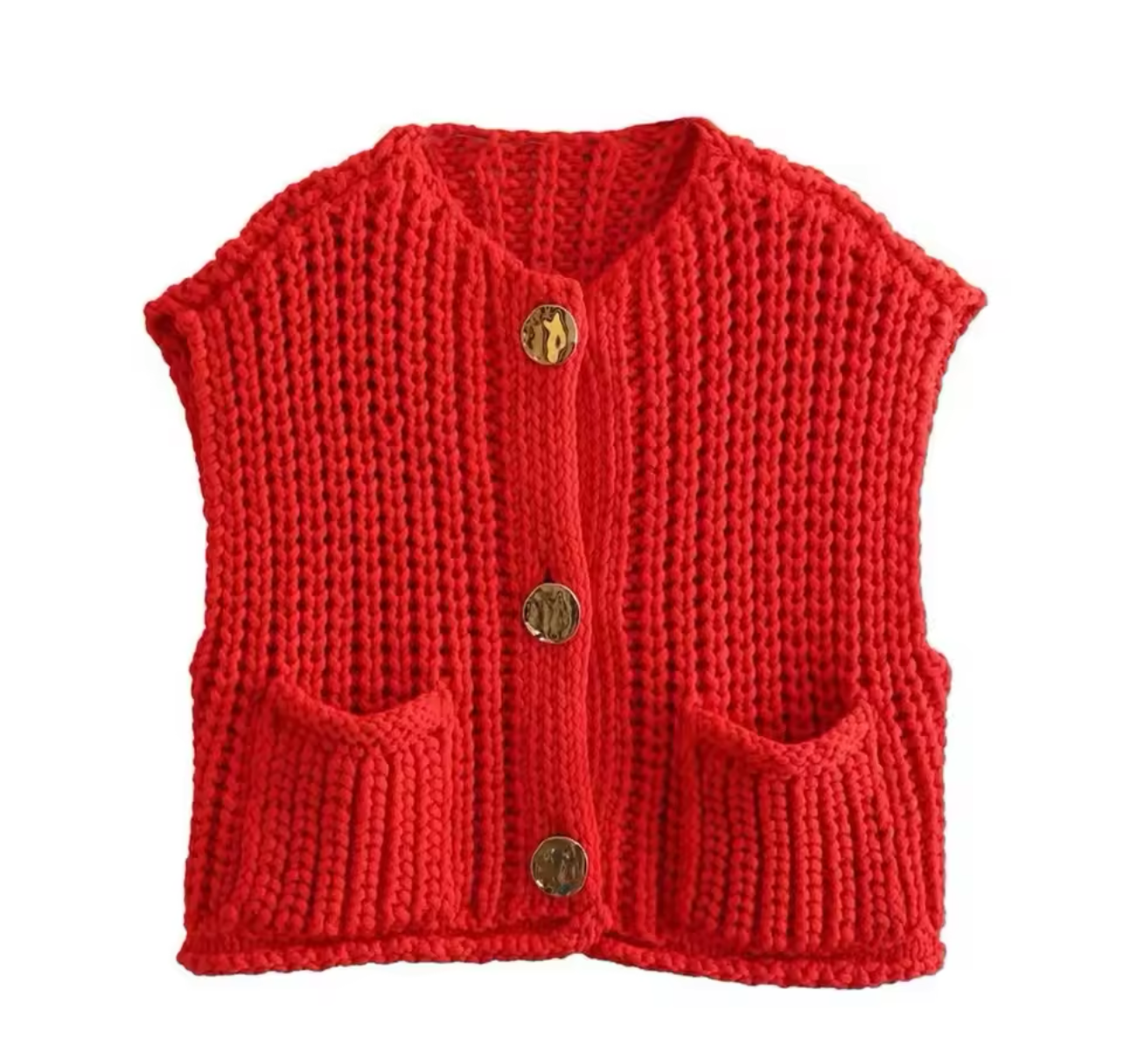 Knit sweater vest
