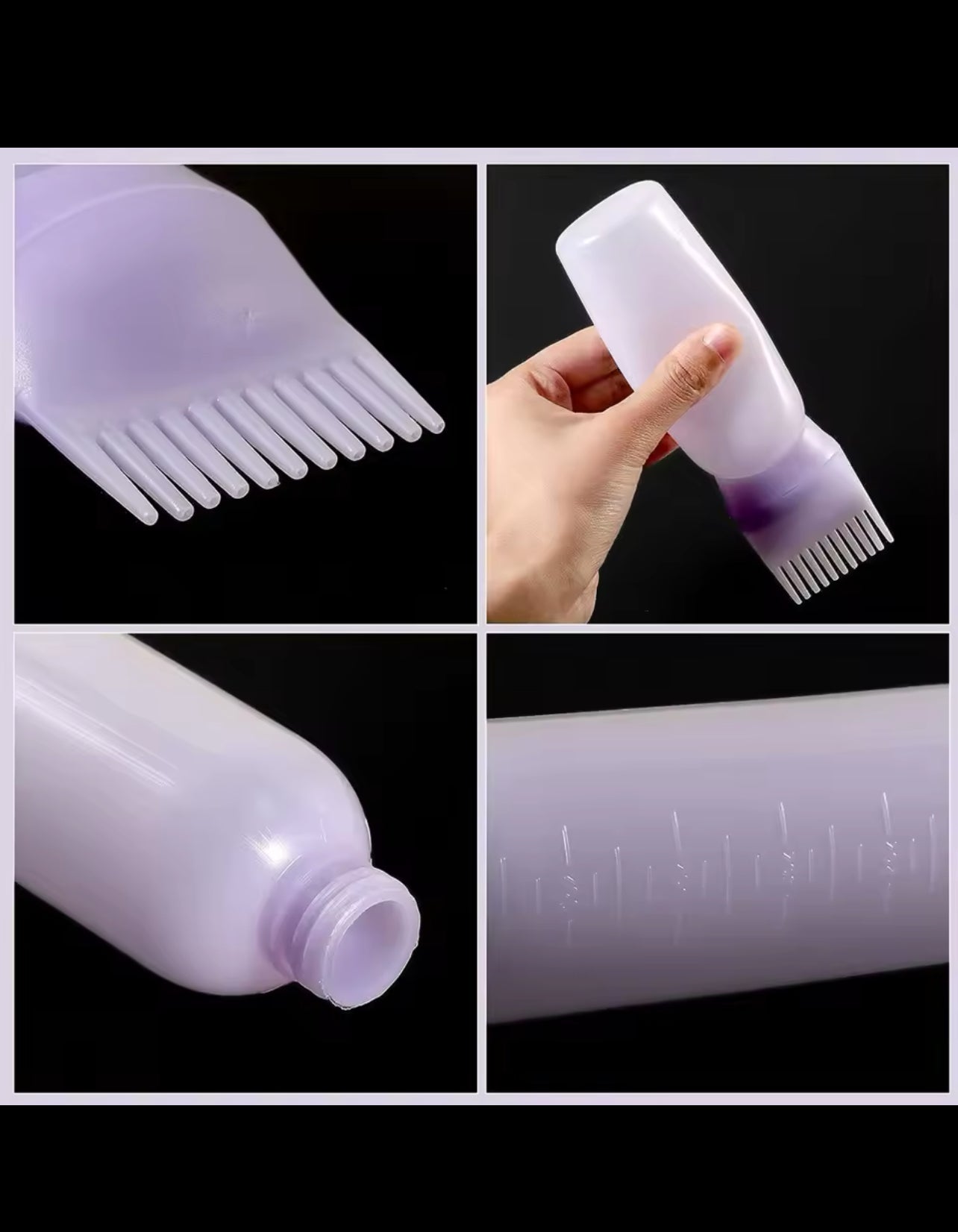 Hair Root Comb Applicator Bottle
