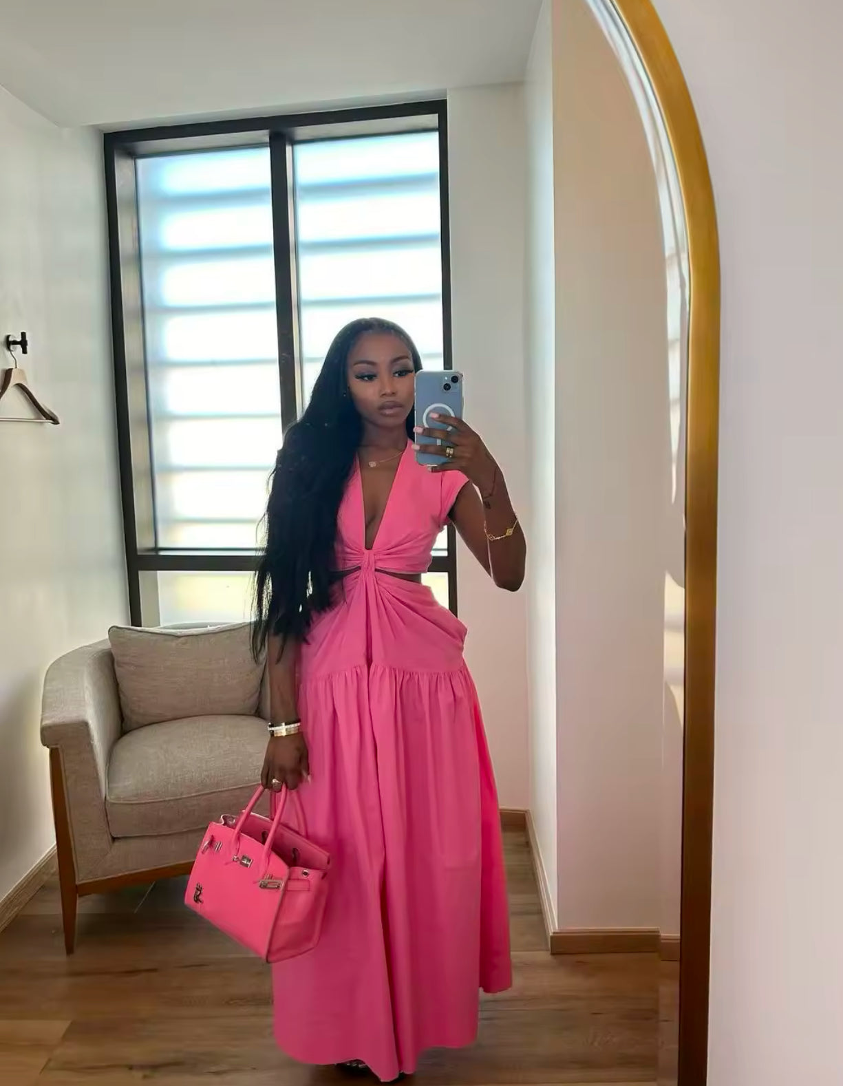 Pink sundress Sabina Catour Pink sundress Sabina Catour
