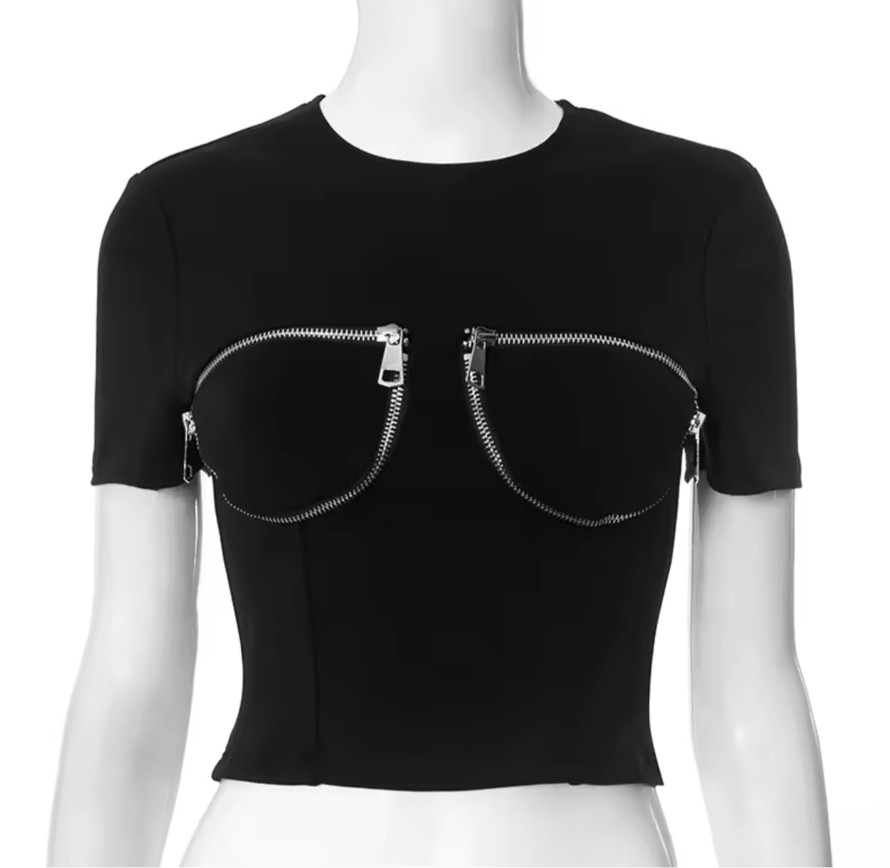 Zipped Chest Top