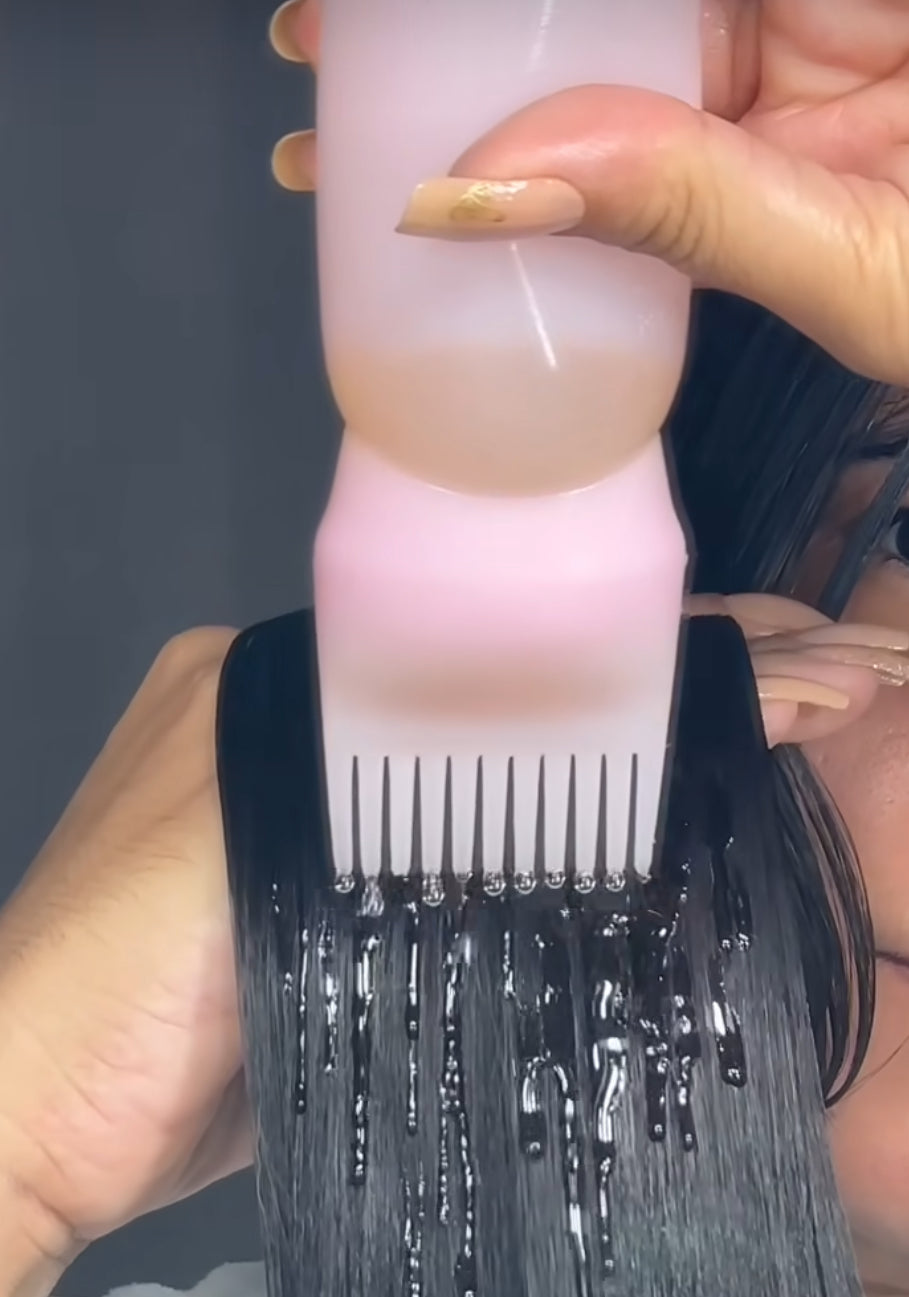 Hair Root Comb Applicator Bottle