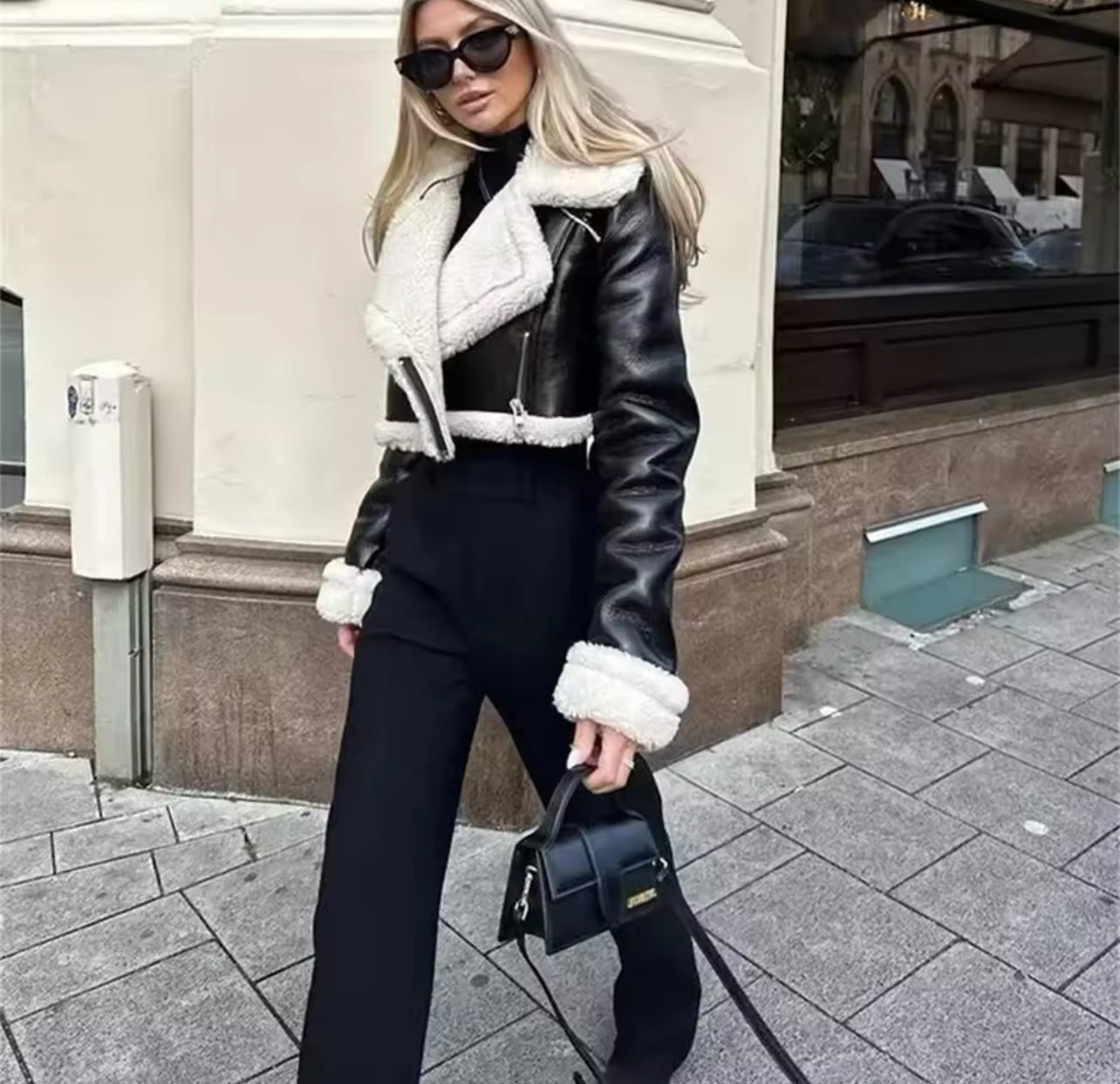 Leather Fur Jacket
