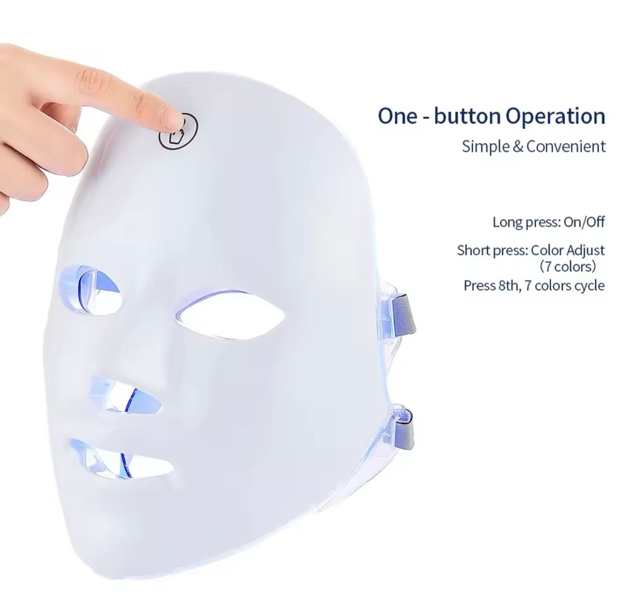 LED light face mask