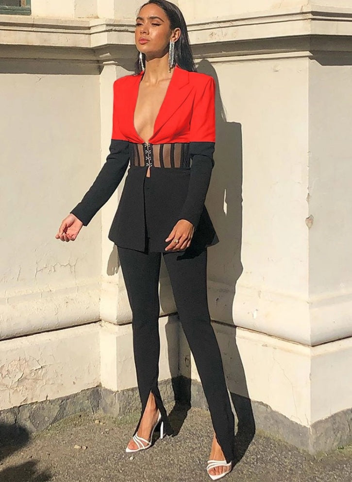 Two piece blazer set