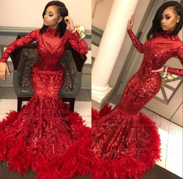 Mermaid Sequins Prom Dresses