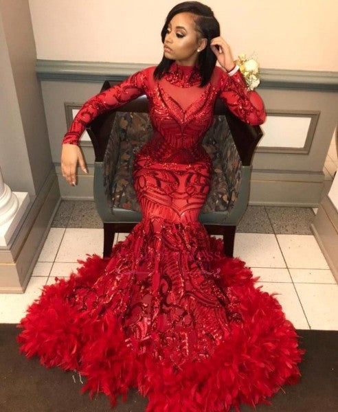 Mermaid Sequins Prom Dresses