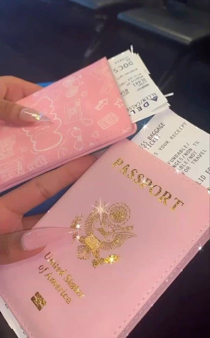 Passport book holder