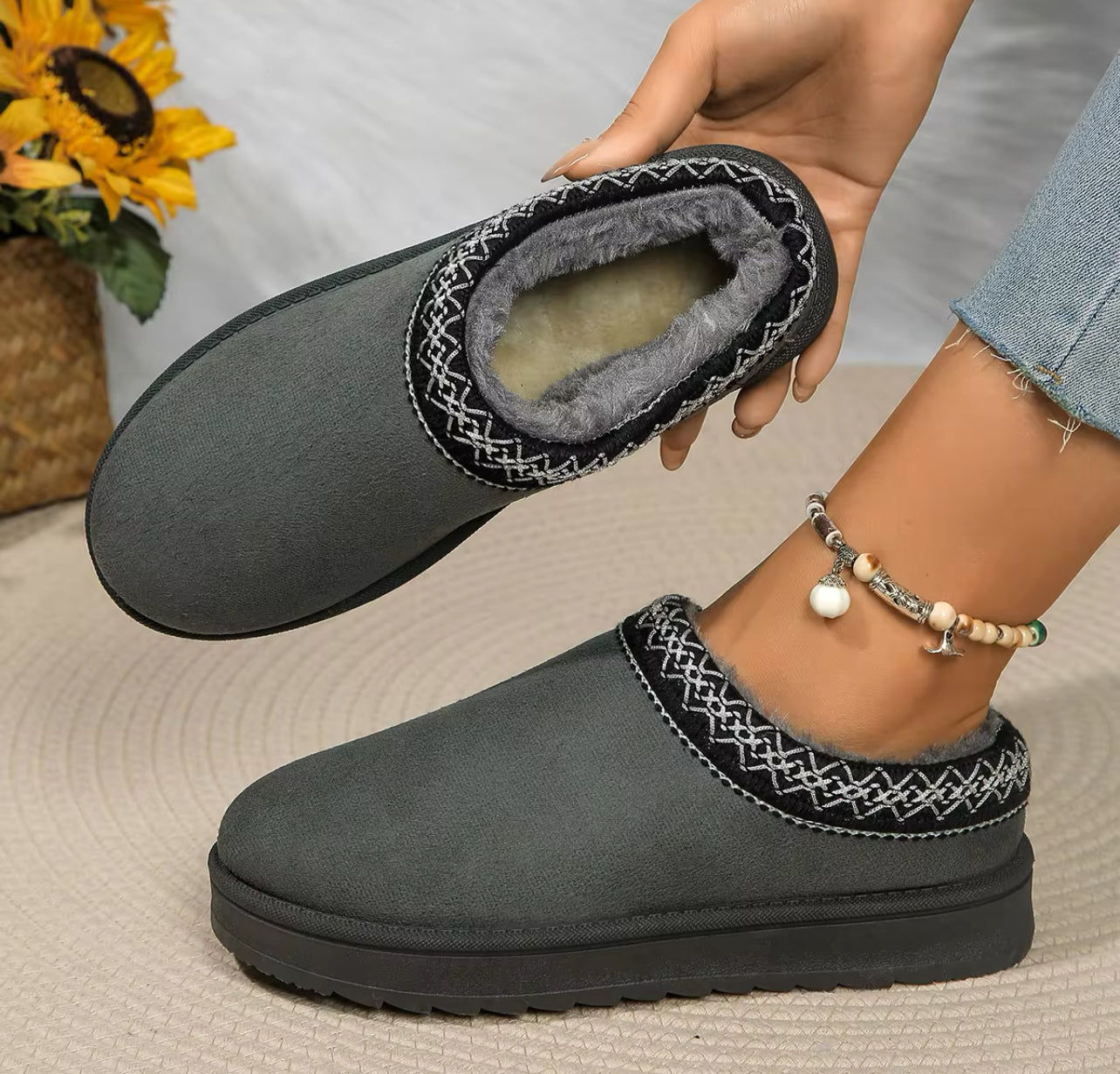 Slip-on house shoes