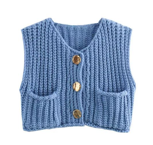 Knit sweater vest