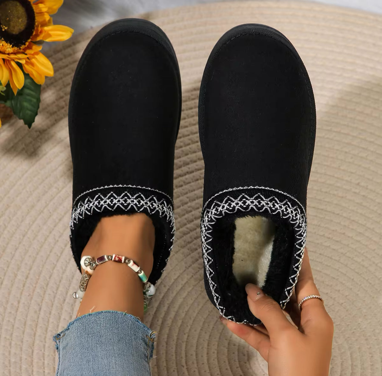 Slip-on house shoes