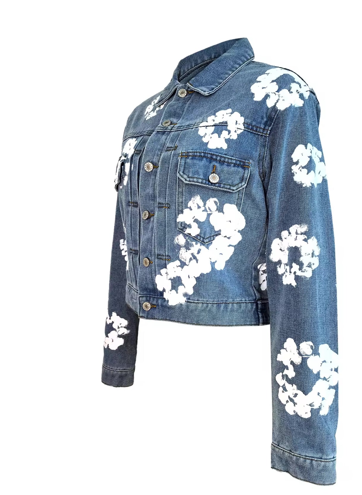 Floral Denim Jacket