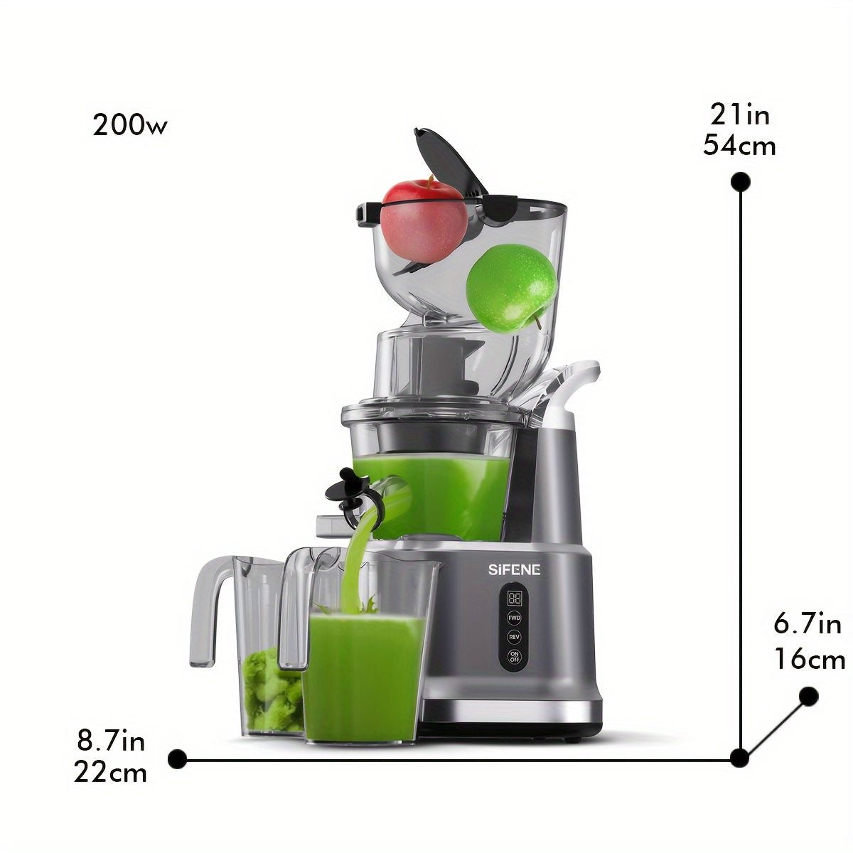 Juicer for food and vegetables