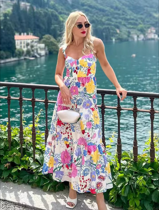 Viral floral dress