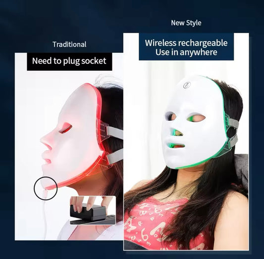 LED light face mask