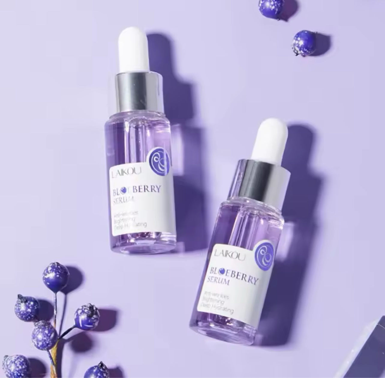 Blueberry brightening face serum