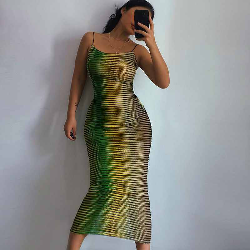 Multicolor mesh Dress