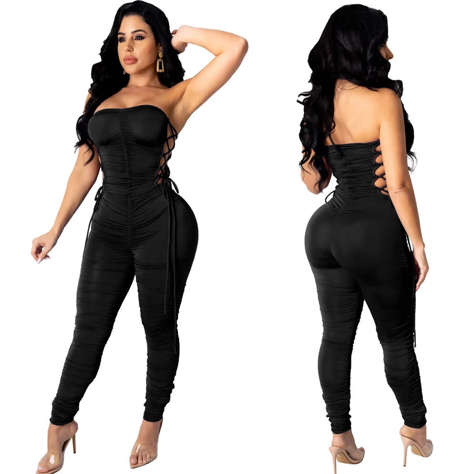 Bodycon overall jumpsuit