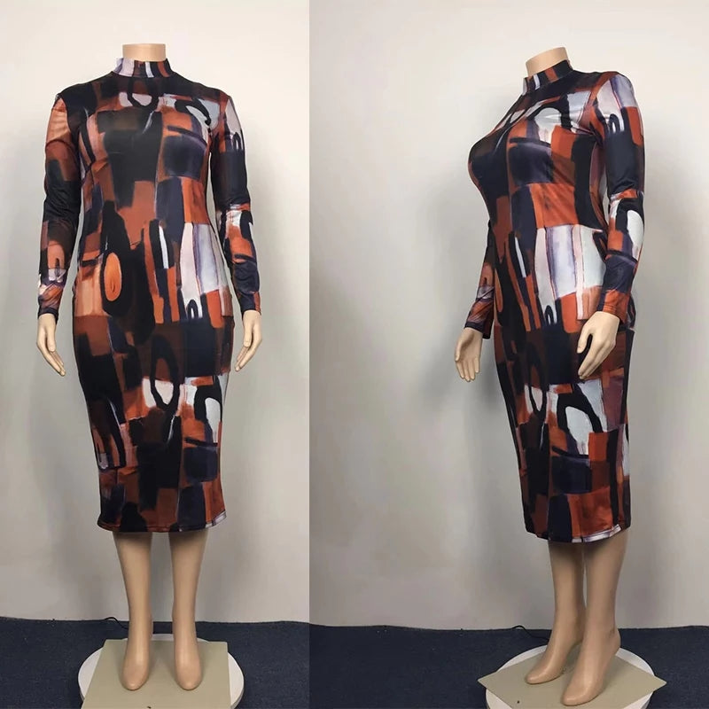 Styling- long sleeve plus size summer dress
