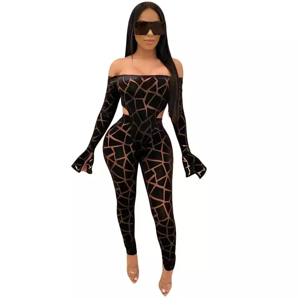 Mesh Overall Jumpsuit