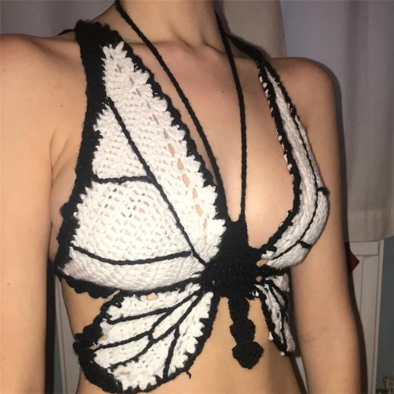 Knitted Butterfly Top