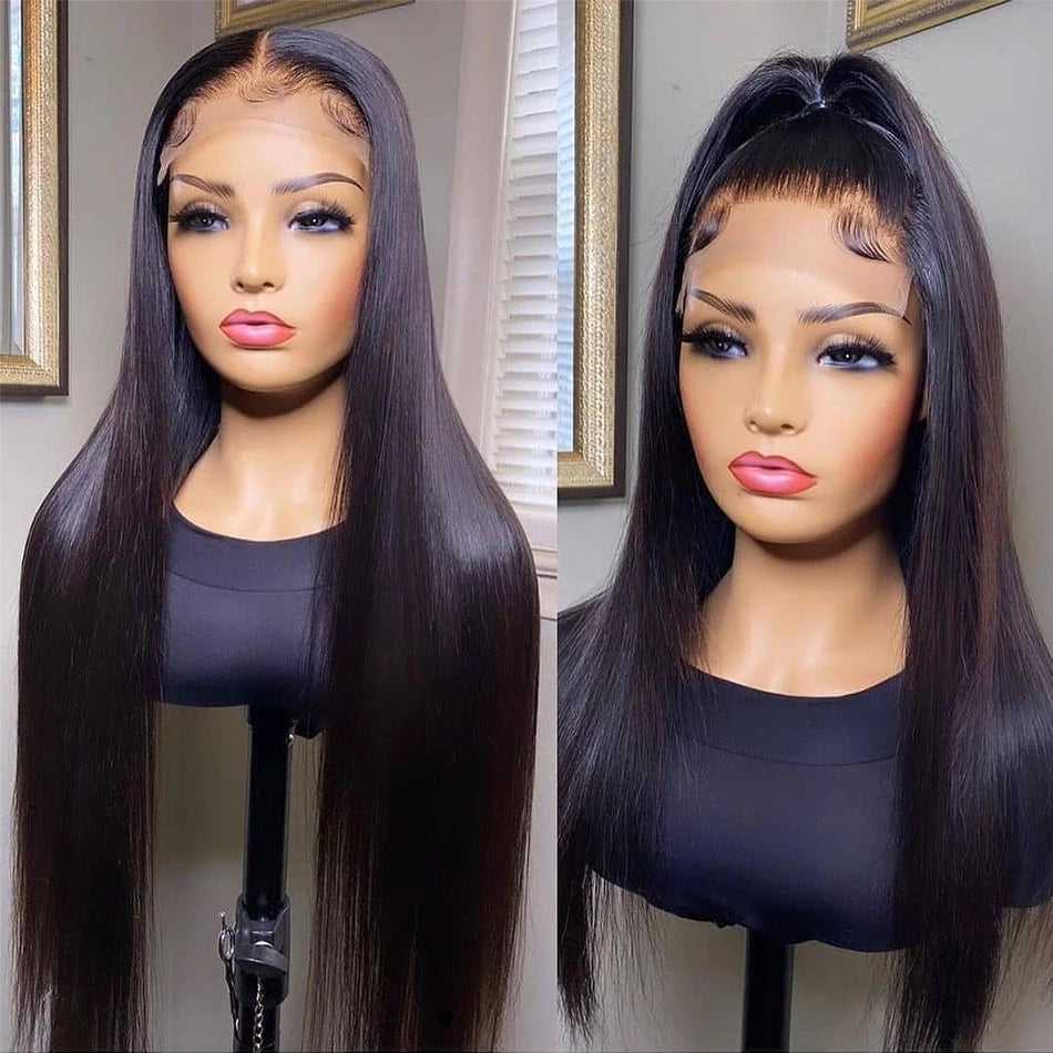 Straight lace wig