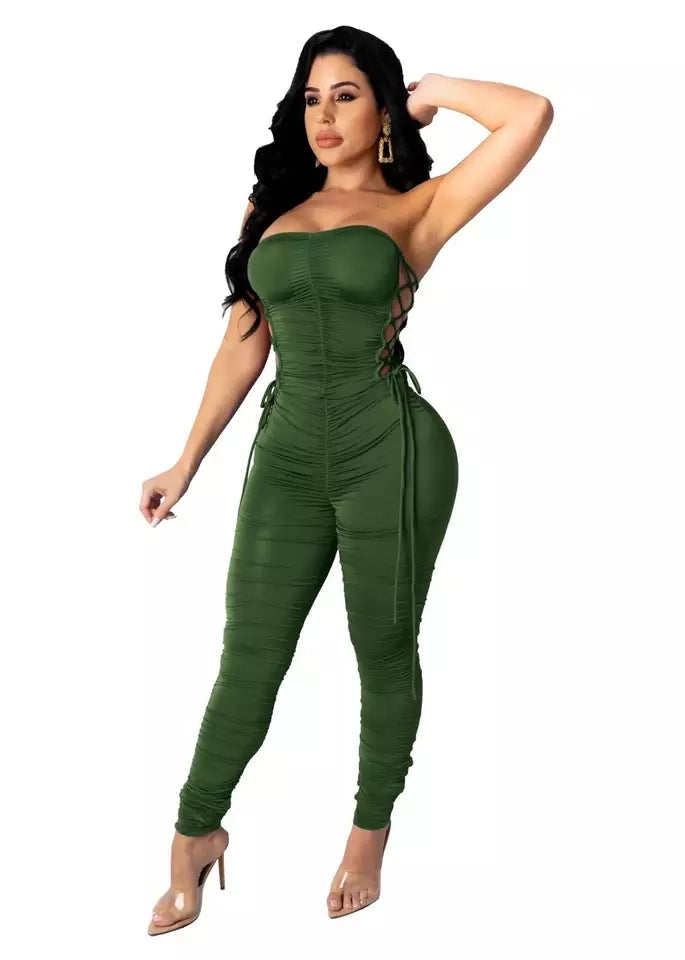 Bodycon overall jumpsuit