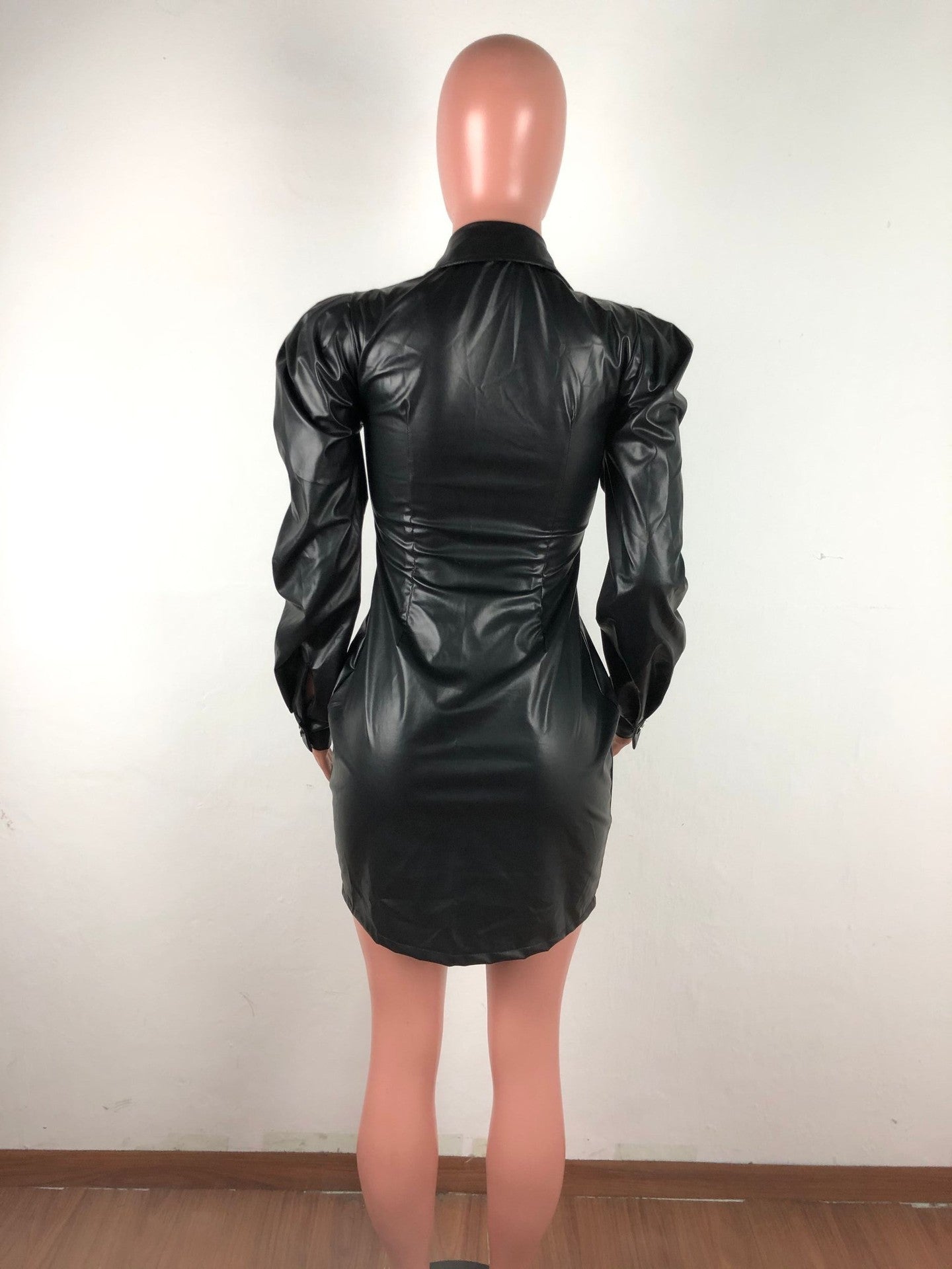 Leather dress