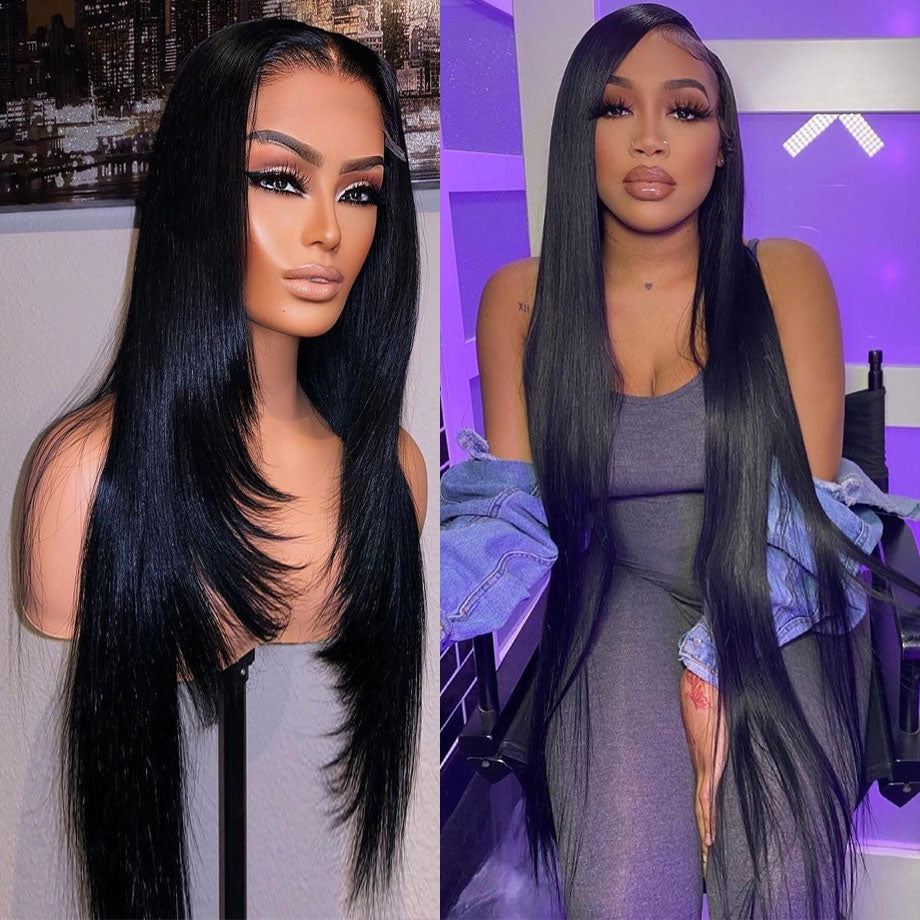 Straight Black HD Lace Frontal Wig