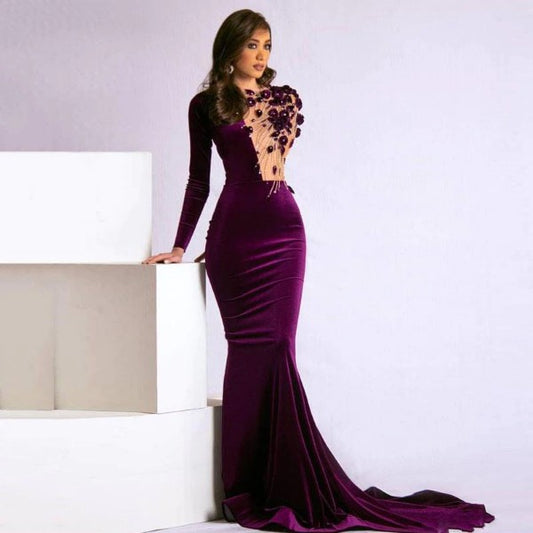 Luxury Velvet Evening Dresses