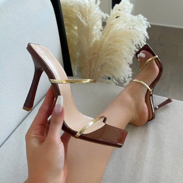 Double strap- slip on heels