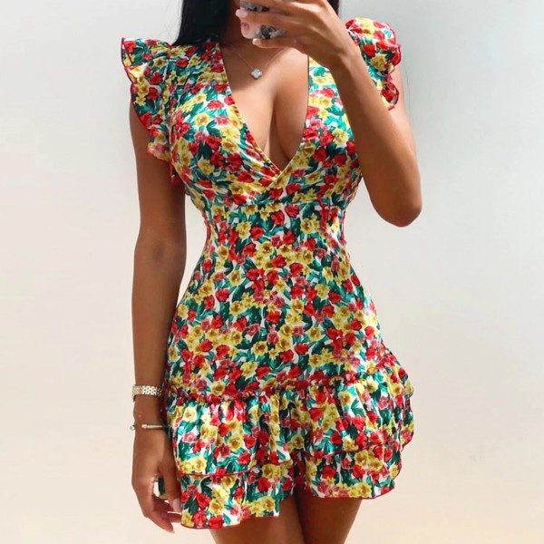 Floral Printed Casual Sundress