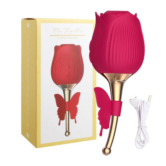 Silicone Rose Massager