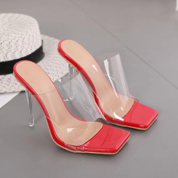 Clear Heels Slippers
