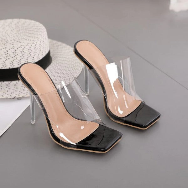 Clear Heels Slippers