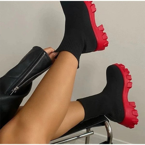 Square Heel Ankle Boots