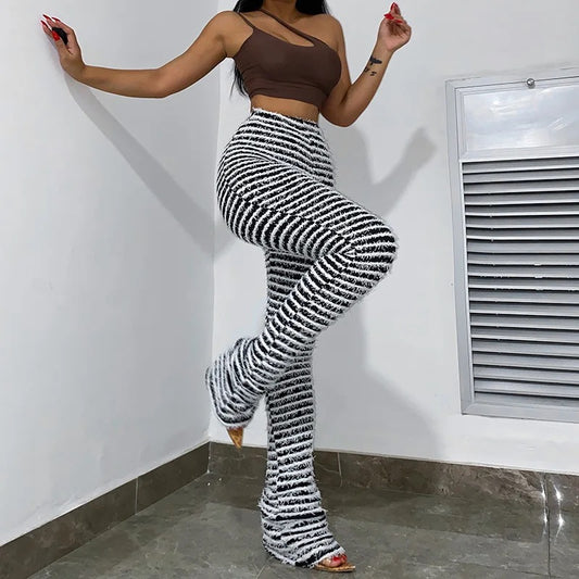 Striped Knitted Pants